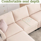 150.4" Large Sectional Couches for Living Room, 8 Seater L Shaped Modular - Image 7