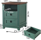 Joaxswe 18" Farmhouse Night Stand - Image 2