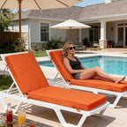 80x26x4in Lounge Cushions for Outdoor Furniture, Outdoor Lounge Chair Cushions - Image 3