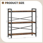 Book Shelf, 3 Tier Bookshelf 31.49" Width, Book Shelf Storage and Organization - Image 3