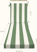 Honeycomb Outdoor Chaise Lounge Cushion - Image 2