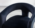 VESCASA Velvet Barrel Dining Chair - Image 5