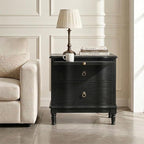 HULALA HOME Solid Wood Storage End Table by HULALAHOME