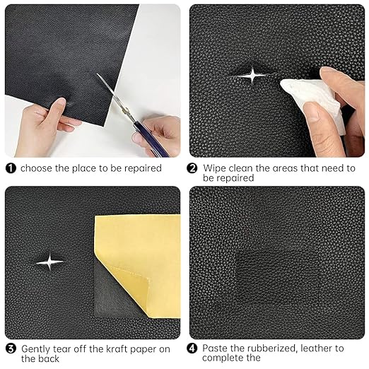 Leather Repair Patch Tape Brown 3 x 60 inch Self Adhesive Leather Repair Tape - Image 4