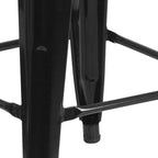 Flash Furniture Kai Commercial Grade 24" High Backless Black Metal - Image 6