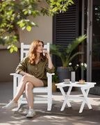 SERWALL Folding Outdoor Side Table Set of 2, Portable Adirondack Side Table - Image 10