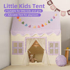 Kids Play Tent Indoor: Mat, Tassel Garland, Star Lights - Image 5