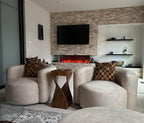 Acanva Luxury Modern Tight Curved Back Velvet Sofa, Minimalist Style Comfy Couch - Image 4