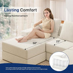 Living&Giving 128" U-Shaped Cloud Sectional Couch - Image 6