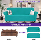 ZNSAYOTX Super Stretch Sofa Cover, New Striped Sofa Covers Fitted Slipcovers - Image 2