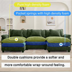 Oprisen 120" Modular Sectional Sofa, Comfy Cloud Couch Sectional Sofa - Image 3