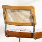 GrandNoor Rattan Dining Chairs Set, Wooden Mid Century Modern Dining Room Chairs - Image 8