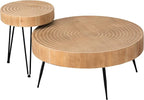 2-Piece Boho Farmhouse Nesting Table - Image 9