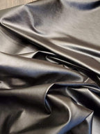 NAT Leathers™ | Black Think Stretch Garment Super Soft Faux Vegan Leather PU | - Image 4