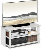 Furinno Sully TV Stand, 3-Tier Rectangular Entertainment Center by Furinno-FitsYourSpaceFitsYourBudget