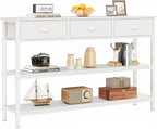 Furologee White Long 47" Console Sofa Table by Furologee