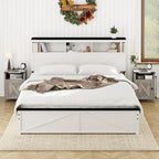 Fameill Farmhouse End Tables Set of 2, Nightstands - Image 7