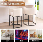 ClinQ 26" H Counter Height Bar Stools Set of 1, Modern Barrel Counter Stools - Image 5