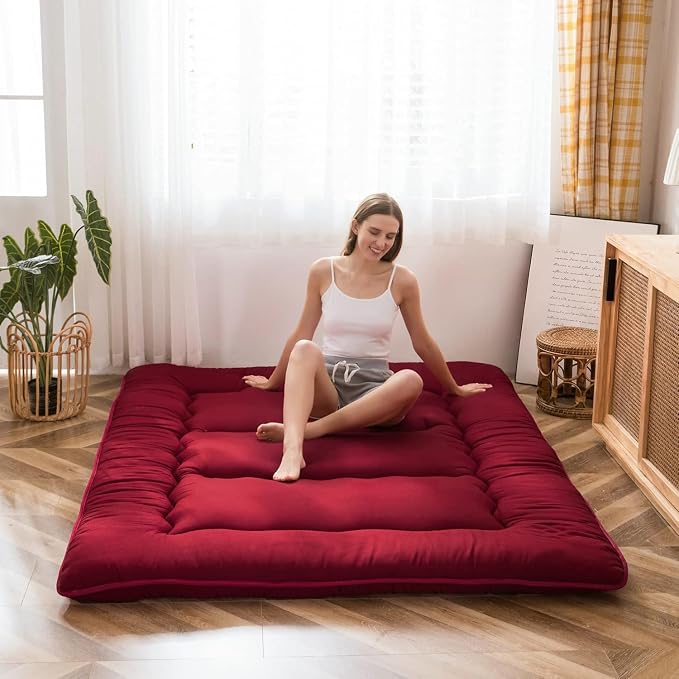MAXYOYO Japanese Floor Mattress Futon Mattress Thicken Tatami Mat Sleeping Pad by MAXYOYO