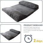 MAXYOYO Folding Sofa Bed, Extra Thick and Long Floor Sofa Convertible Sleeper - Image 7