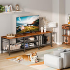Furologee TV Stand for TVs up to 70 Inch, 63 Inch Entertainment Center - Image 3