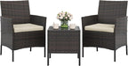 GAOMON 3-Piece Patio Furniture Set, Modern PE Rattan Conversation Set by GAOMON