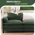 ELUCHANG Oversized 153" Modular Sectional Sofa, Comfy Cloud Couch, L Shaped - Image 7