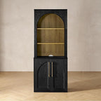mopio Blake Tall Display Cabinet, Kitchen Buffet Pantry Cupboard, Trophy by MopioInc