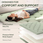 ZonLi Japanese Floor Futon Mattress Twin Size 75"x 39", 100% Cotton Cover 2.5'' - Image 3