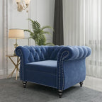 Mid-Century Sofa Chair, Velvet Accent Chair - Image 6