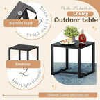 Greesum 3 Pieces Outdoor Furniture Set Patio Bistro Rocking Chairs - Image 4