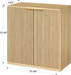 Evermagin 31.5" Oak Buffet Cabinet - Image 2
