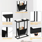Yusong Narrow Side Table for Small Spaces, Small End Table Set of 2 - Image 6