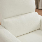 Power Swivel Rocker Recliner, Oversized Boucle Nursery Glider Recliner - Image 9