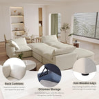 Cloud Modular Sectional Sofa Couch, Minimalist Deep Sofa Couches, Covers - Image 4