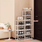 Bamboo Shoe Rack 12 Tier- Vertical Shoe Rack - Image 2
