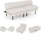 Ribilake 70" Futon Sofa Bed, 4 in 1 Multi-Function Couch Sleeper - Image 4