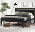 SHA CERLIN 14 Inch Full Size Metal Platform Bed Frame by SHACERLIN