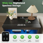 HNEBC Set of 2 Smart Farmhouse Nightstands - Image 5