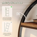 Huuger 47.2 Inch Entryway Table, Industrial Console Sofa Table - Image 8