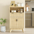 Fatmok Buffet Cabinet with Storage Set of 3, Wood Buffet Sideboard Console Table - Image 7