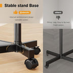 Hemudu Mobile TV Stand for 23-60 Inch LCD LED Flat/Curved Screen TVs, TV Cart - Image 5
