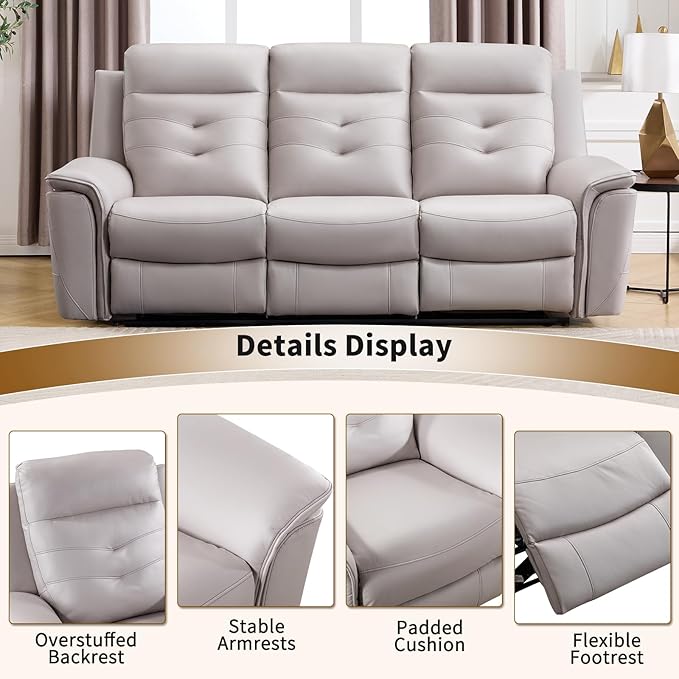 ANJ 2-Piece Faux Leather Power Recliner Sofa Set - Image 6