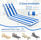 Chaise Lounge Cushion for Outdoor Furniture, Waterproof, Fade-Resistant and - Image 6