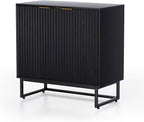 EYYTHUNG Fluted Storage Cabinet Sideboard Buffet Cabinet, Modern Accent Cabinets - Image 9