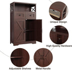 Dark Brown Storage Cabinet - Image 7