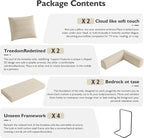 79in Convertible Sofa Bed, Corduroy Boneless Couch Bed, Futon Sleeper Sofa Pull - Image 6
