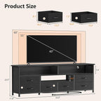 Furologee 55 Inch TV Stand, Entertainment Center - Image 3