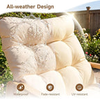 ONBRILL Rocking Chair with Thick Cushion Outdoor Indoor, Premium Iron Wood - Image 6