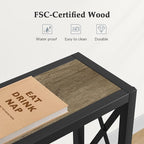 Gewudraw 41.7" Console Table, Narrow Behind The Couch Table - Image 7